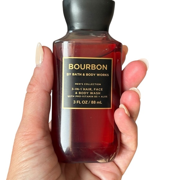 Bath & Body Works Bourbon 3 in 1 Hair Face Body Wash 3 oz - Picture 3 of 3